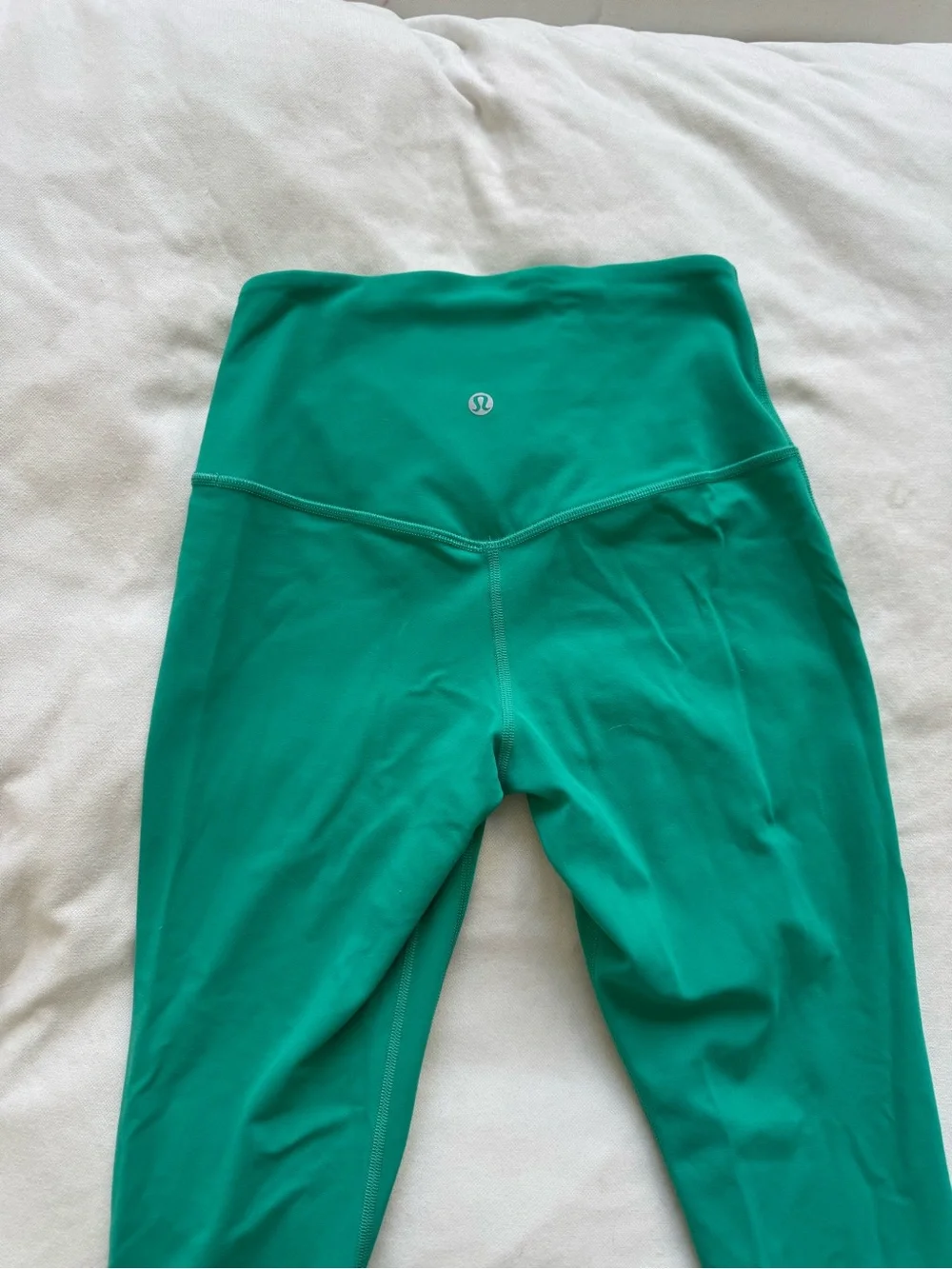 Lululemon Kelly Green High-Waist Flare Leggings